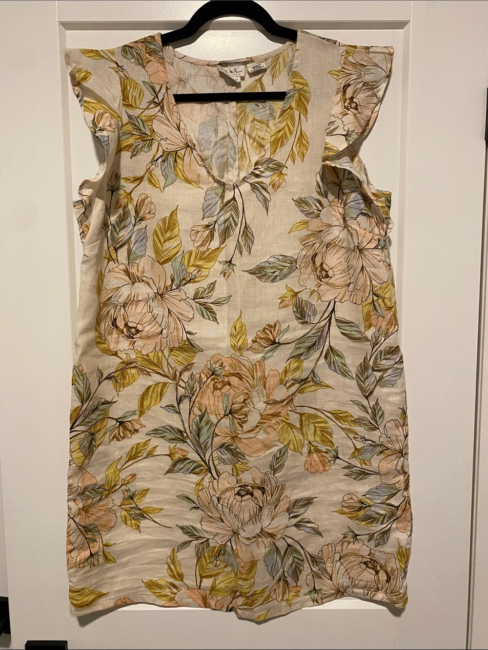 Nicole Miller Floral Linen Dress